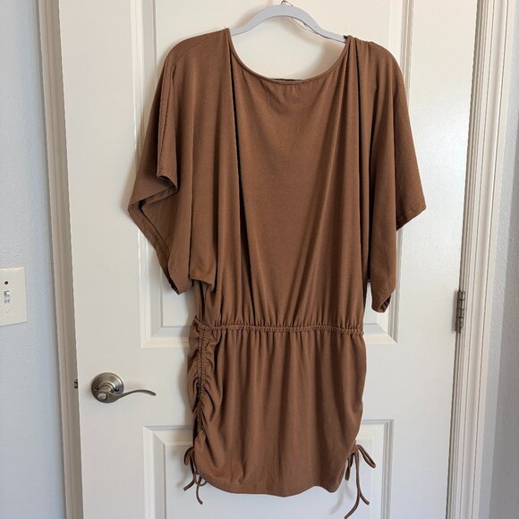 Mable Midi Caramel Casual Dress Size M - Picture 3 of 7